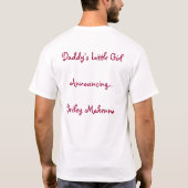 daddys Mädchen T-Shirt (Rückseite)