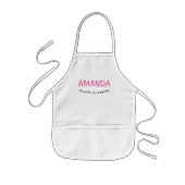 Daddys Name des kleinen Helfermädchens Kinderschürze (Vorne)
