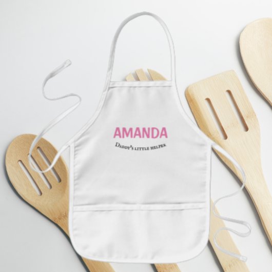 Daddys Name des kleinen Helfermädchens Kinderschürze
