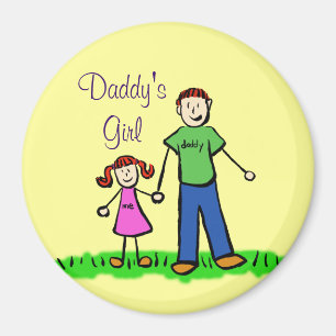 Daddys Personalisierte Familienkunstmagnete Magnet