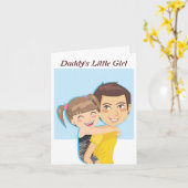 Daddy's Piggyback Karte (Gelbe Blume)