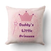 Daddy's Princess Throw Kissen