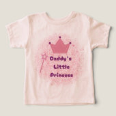Daddy's Princess Toddler T - Shirt (Design Vorderseite)