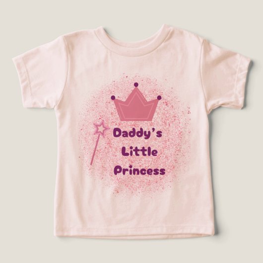 Daddy's Princess Toddler T - Shirt (Design Vorderseite)