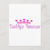 Daddys Prinzessin Postkarte (Vorderseite)