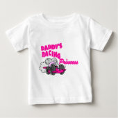 Daddy's Racing Princess Baby T-shirt (Vorderseite)