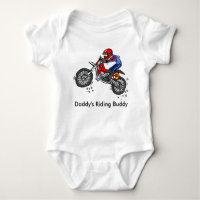 Daddy's Riding Buddy Baby Bodysuit