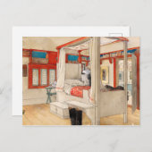 Daddy's Room, 1895 von Carl Larsson Postkarte (Vorne/Hinten)