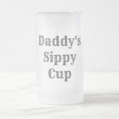 Daddy's Sippy Funny Mattglas Bierglas (Mittel)