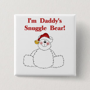 Daddy's Snuggle Bear Tshirts und Geschenke Button