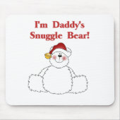 Daddy's Snuggle Bear Tshirts und Geschenke Mousepad (Vorne)