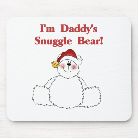 Daddy's Snuggle Bear Tshirts und Geschenke Mousepad (Vorne)