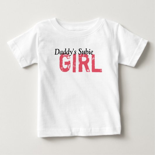 Daddy's Subie Girl Baby T-shirt (Vorderseite)