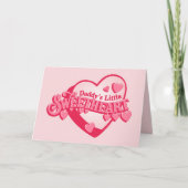 Daddy's Sweetheart Card Feiertagskarte (Vorderseite)