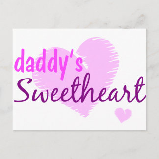 Daddy's Sweetheart Postkarte