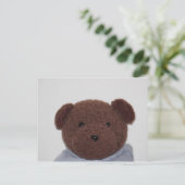Daddys Teddybär Postkarte (Stehend Vorderseite)