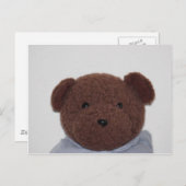 Daddys Teddybär Postkarte (Vorne/Hinten)