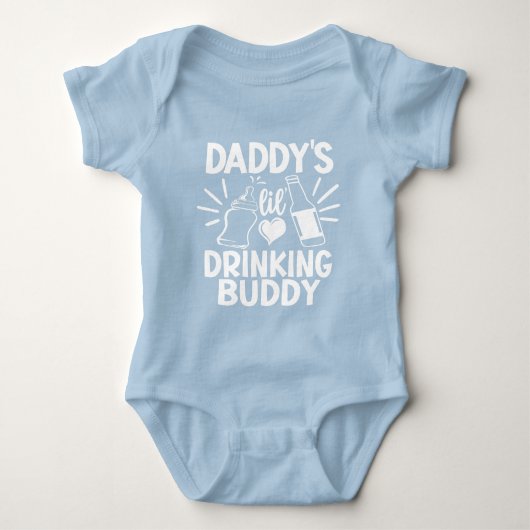 Daddys Trinkgenosse unisex Baby Strampler (Vorderseite)