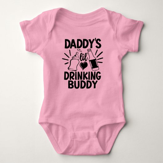 Daddys Trinkgenosse unisex Baby Strampler (Vorderseite)