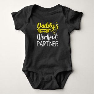 Daddy's Workout Partner Baby Strampler