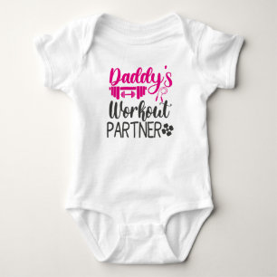 Daddy's Workout Partner Baby Strampler