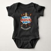 Daddys Wrestling Buddy Personalisiert Baby Strampler (Vorderseite)