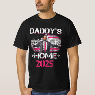 Daddys Zuhause 2025 Präsident Trump Tag der Amtsei T-Shirt