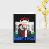 Daddys Zuhause 2028 Trump 2028 Karte (Gelbe Blume)