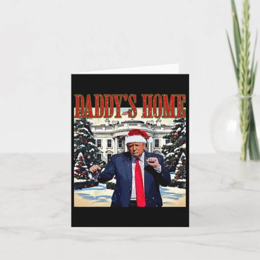 Daddy's Zuhause Christmas Edition White House Trum Karte (Vorderseite)