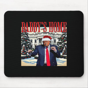 Daddy's Zuhause Christmas Edition White House Trum Mousepad