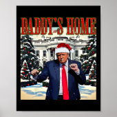 Daddy's Zuhause Christmas Edition White House Trum Poster (Vorne)