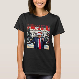 Daddy's Zuhause Christmas Edition White House Trum T-Shirt