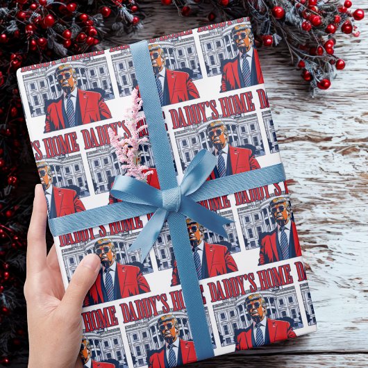 Daddy's Zuhause | Daddys Zuhause Trump Geschenkpapier