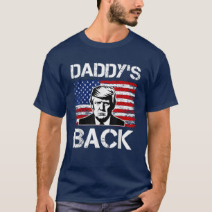 Daddys Zuhause Funny Trump 2024 bringt Amerika zur T-Shirt