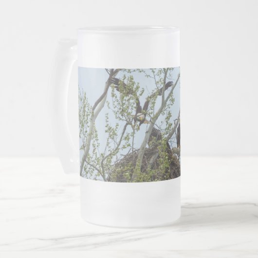 Daddys Zuhause Mattiert Glass Beer Tasse (Vorderseite Links)