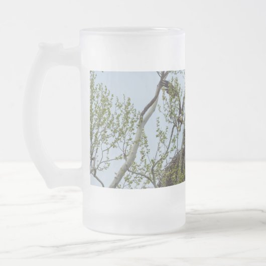 Daddys Zuhause Mattiert Glass Beer Tasse (Links)