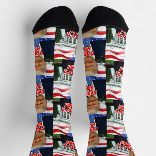 Daddys Zuhause Präsident Donald Trump 2024 Sieg Socken (Oben)