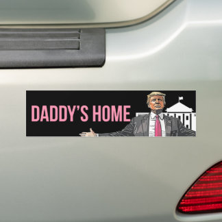 Daddys Zuhause-Präsident Trump Autoaufkleber
