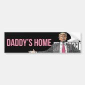 Daddys Zuhause-Präsident Trump Autoaufkleber (Vorne)