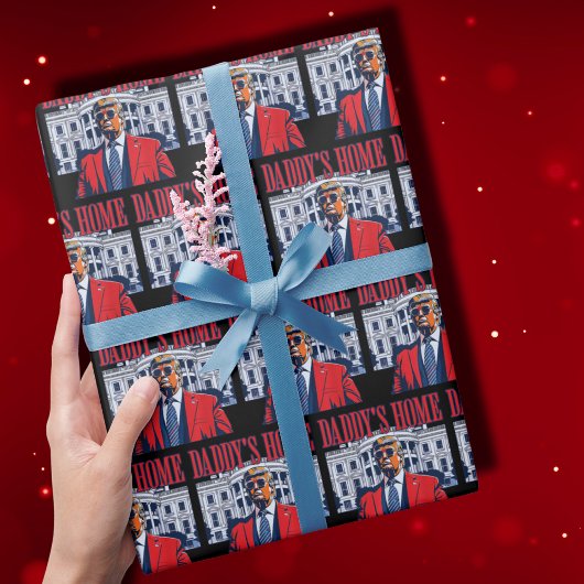 Daddys Zuhause Trump Geschenkpapier