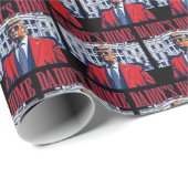 Daddys Zuhause Trump Geschenkpapier (Rolleneckpunkt)