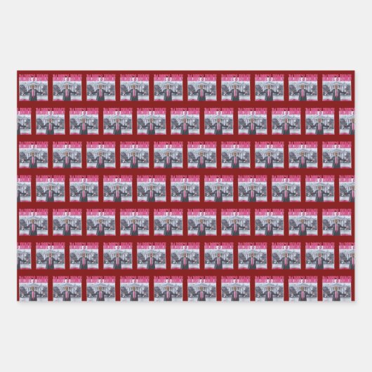 Daddys Zuhause Trump-Geschenkwrap Geschenkpapier Set (Vorderseite)