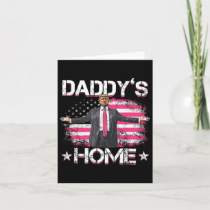 Daddys Zuhause Trump Pink 2024 Funny Trump Amerika Karte