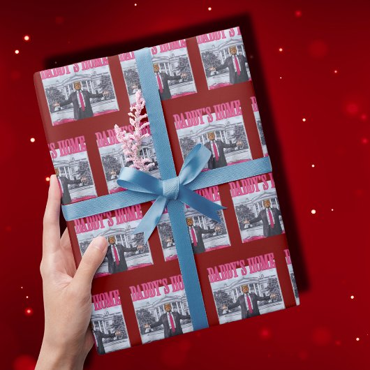 Daddys Zuhause Trump Pink Gift Wrap Geschenkpapier