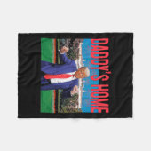 Daddys Zuhause Trump Pink Trump 2024 nimmt America Fleecedecke (Vorderseite (Horizontal))