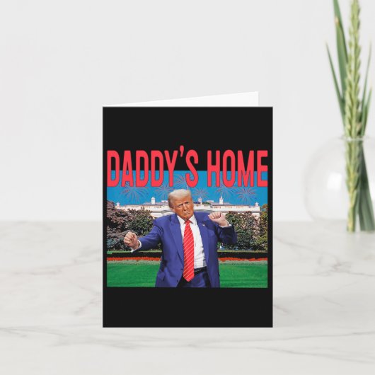 Daddys Zuhause Trump Pink Trump 2024 nimmt America Karte (Vorderseite)
