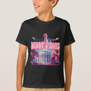 Daddys Zuhause Trump Pink Trump Won 2024: Amerika T-Shirt