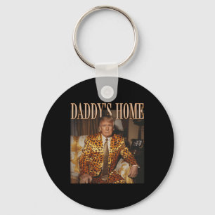 Daddys Zuhause Trump Trump 2024 Leopard Funny Schlüsselanhänger