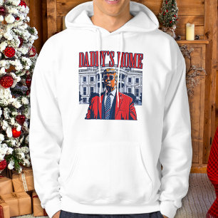 Daddys Zuhause Trump Trump im Weißen Haus Hoodie