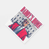 Daddys Zuhause Trump Whitehouse Patriotic Serviette (Ecke)